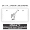 2" X 4" Aluminum License Plate  Thumbnail