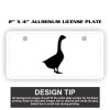 2" X 4" Aluminum License Plate  Thumbnail