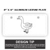 2" X 4" Aluminum License Plate  Thumbnail