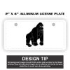 2" X 4" Aluminum License Plate  Thumbnail