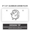 2" X 4" Aluminum License Plate  Thumbnail