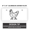 2" X 4" Aluminum License Plate  Thumbnail