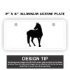 2" X 4" Aluminum License Plate  Thumbnail