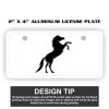 2" X 4" Aluminum License Plate  Thumbnail