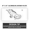 2" X 4" Aluminum License Plate  Thumbnail