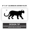 2" X 4" Aluminum License Plate  Thumbnail