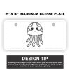 2" X 4" Aluminum License Plate  Thumbnail