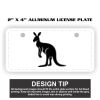 2" X 4" Aluminum License Plate  Thumbnail