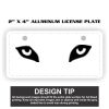 2" X 4" Aluminum License Plate  Thumbnail