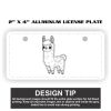 2" X 4" Aluminum License Plate  Thumbnail