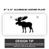 2" X 4" Aluminum License Plate  Thumbnail