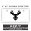 2" X 4" Aluminum License Plate  Thumbnail