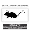 2" X 4" Aluminum License Plate  Thumbnail