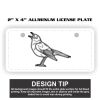 2" X 4" Aluminum License Plate  Thumbnail