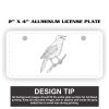 2" X 4" Aluminum License Plate  Thumbnail