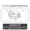 2" X 4" Aluminum License Plate  Thumbnail