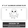 2" X 4" Aluminum License Plate  Thumbnail