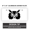 2" X 4" Aluminum License Plate  Thumbnail