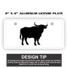 2" X 4" Aluminum License Plate  Thumbnail