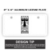 2" X 4" Aluminum License Plate  Thumbnail