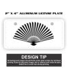 2" X 4" Aluminum License Plate  Thumbnail