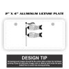 2" X 4" Aluminum License Plate  Thumbnail