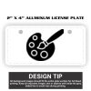 2" X 4" Aluminum License Plate  Thumbnail