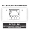 2" X 4" Aluminum License Plate  Thumbnail