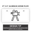 2" X 4" Aluminum License Plate  Thumbnail