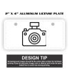 2" X 4" Aluminum License Plate  Thumbnail