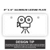 2" X 4" Aluminum License Plate  Thumbnail