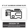 2" X 4" Aluminum License Plate  Thumbnail