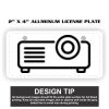 2" X 4" Aluminum License Plate  Thumbnail
