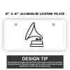 2" X 4" Aluminum License Plate  Thumbnail