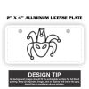 2" X 4" Aluminum License Plate  Thumbnail