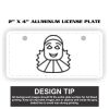 2" X 4" Aluminum License Plate  Thumbnail