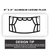2" X 4" Aluminum License Plate  Thumbnail