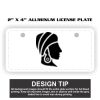 2" X 4" Aluminum License Plate  Thumbnail