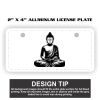 2" X 4" Aluminum License Plate  Thumbnail