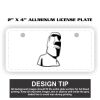 2" X 4" Aluminum License Plate  Thumbnail