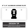 2" X 4" Aluminum License Plate  Thumbnail