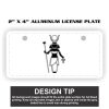 2" X 4" Aluminum License Plate  Thumbnail