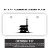 2" X 4" Aluminum License Plate  Thumbnail