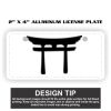 2" X 4" Aluminum License Plate  Thumbnail