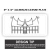 2" X 4" Aluminum License Plate  Thumbnail