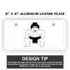 2" X 4" Aluminum License Plate  Thumbnail