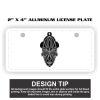 2" X 4" Aluminum License Plate  Thumbnail