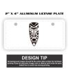 2" X 4" Aluminum License Plate  Thumbnail