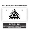 2" X 4" Aluminum License Plate  Thumbnail