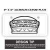 2" X 4" Aluminum License Plate  Thumbnail